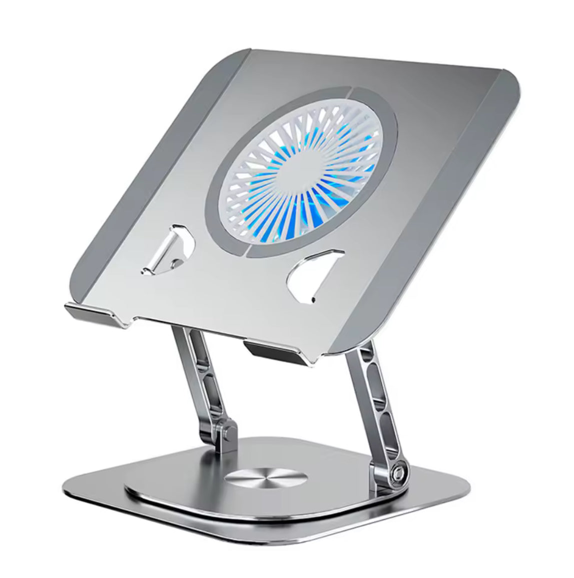 Support ordinateur/Tablette 17 pouces Rotatif avec ventilateur intégré – Aluminium Premium
