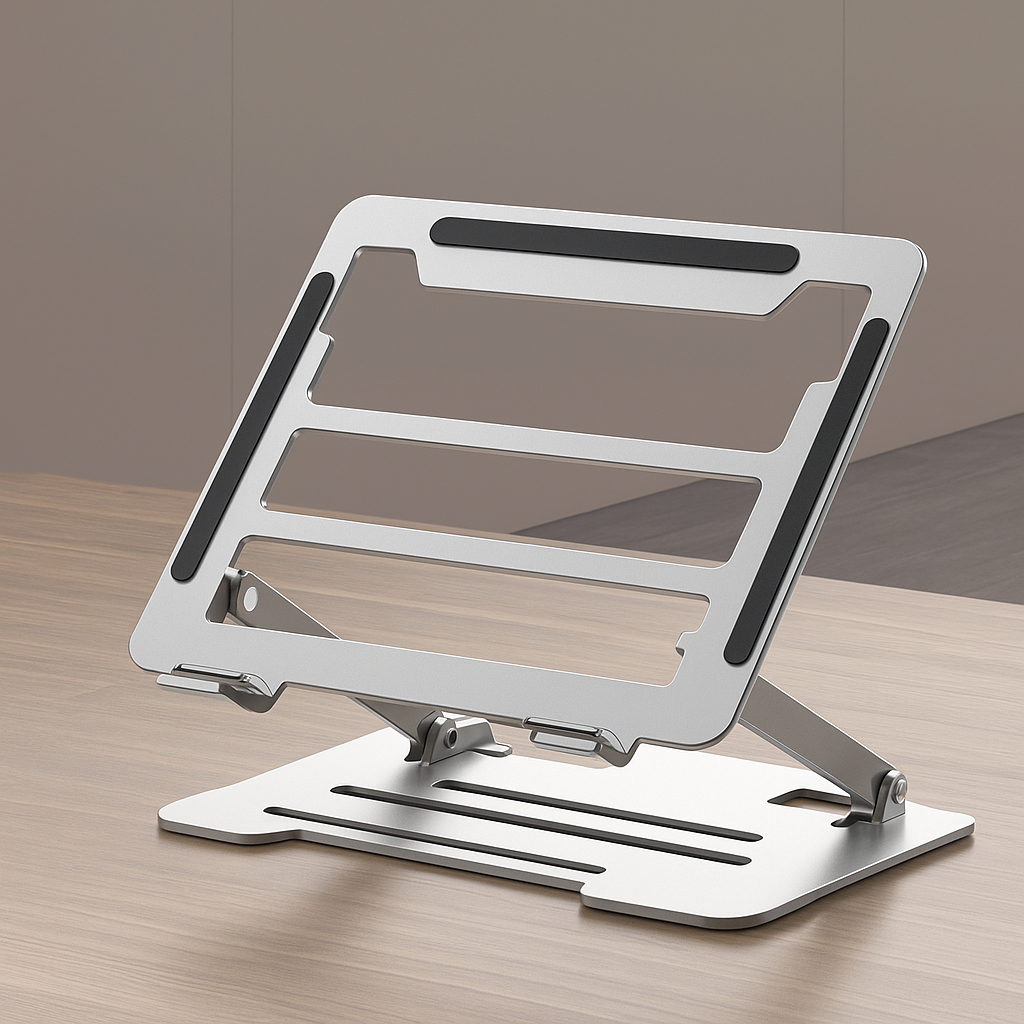 Support Ordinateur Portable / Tablette pliable et Ajustable – Acier & Aluminium Premium