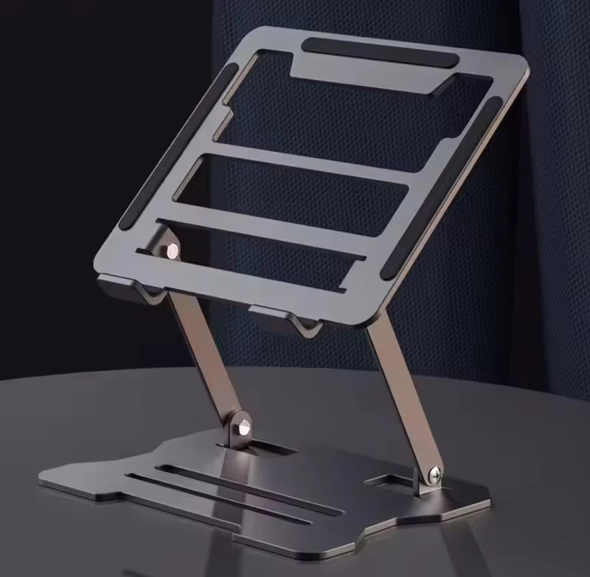 Support Ordinateur Portable / Tablette pliable et Ajustable – Acier & Aluminium Premium